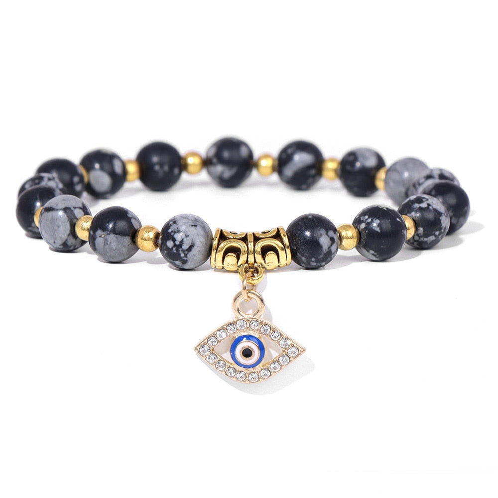 Talisman Evil Eye Charm Stone Bracelets