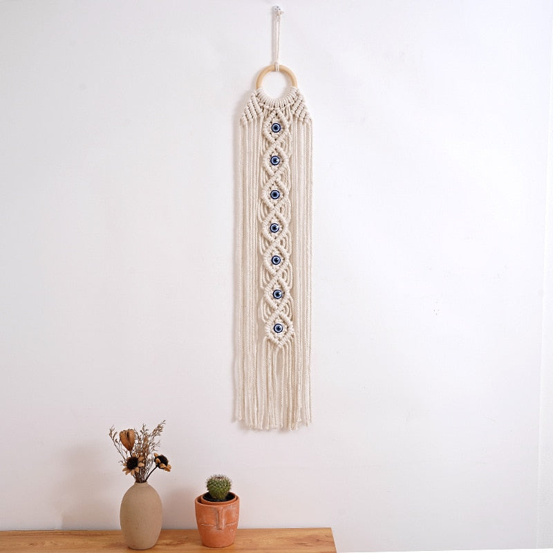 Evil Eye Cotton Wall Hanging Best Gift