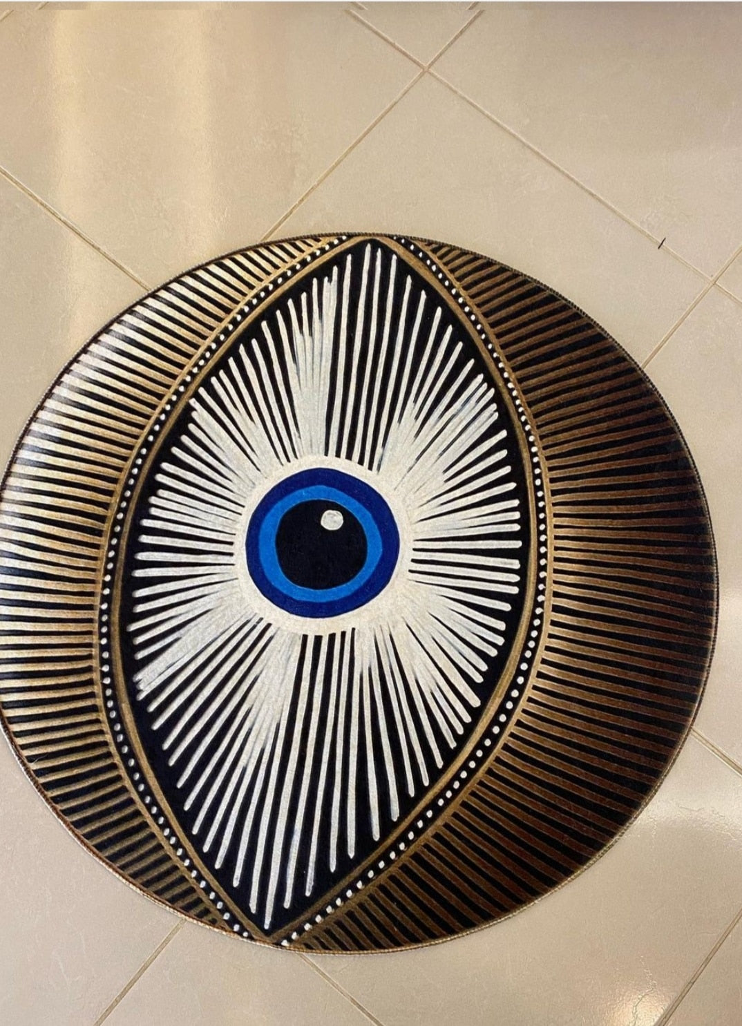 Browne Evil Eye Non Slip Rug