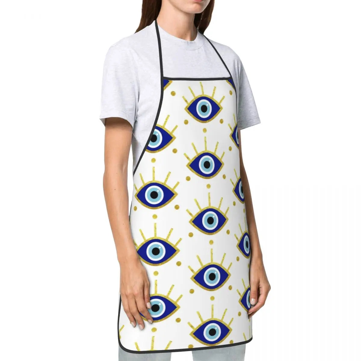 Evil Eye White Apron