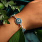 Blue Evil Eye Stone Fans Bracelet