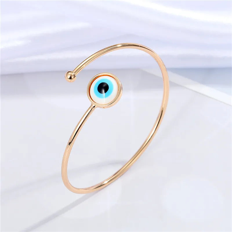 Geometric Evil Eye Bangle