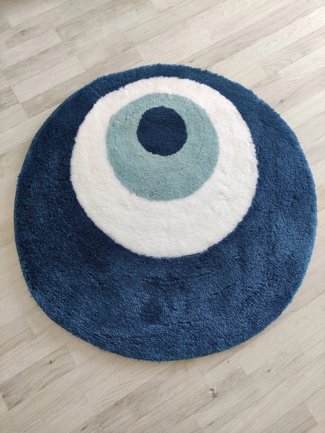 evil eye circle rug