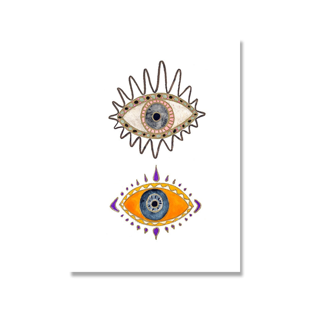 waterproof evil eye art