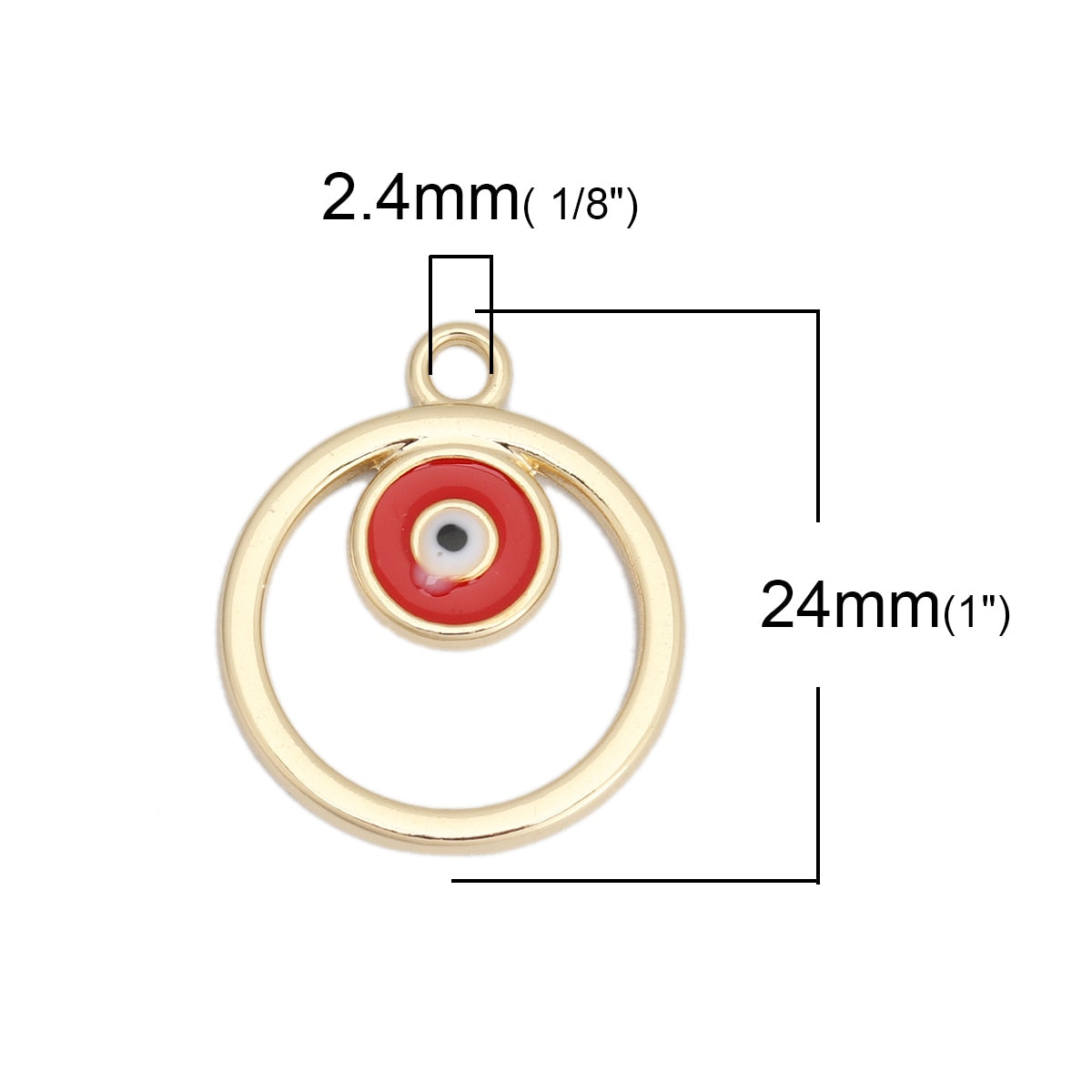 evil eye zinc alloy necklace