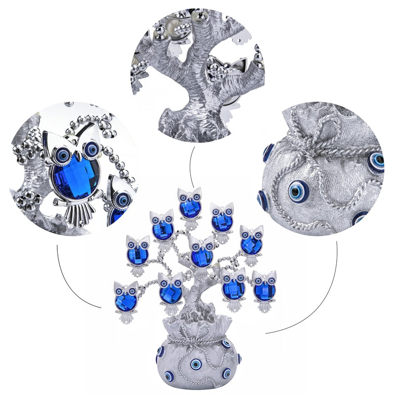 owls evil eye home decor tree