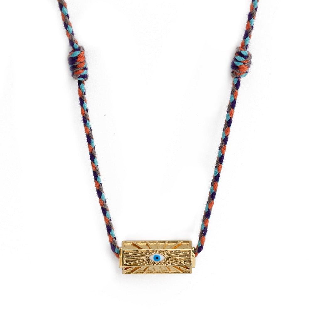 Colorful Lucky Evil Eye Pendant Neckless