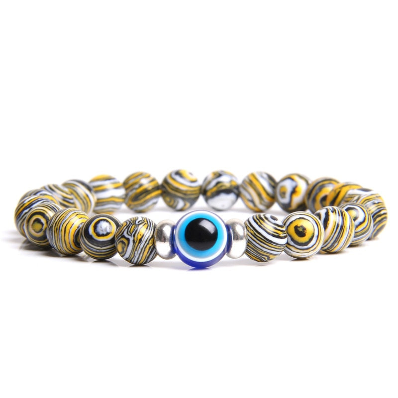 Evil Eye Blue Classic Stone Bracelet
