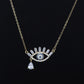 evil eye golden necklace