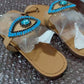Summer Evil Eye Flat Sandals