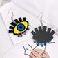 Evil Eye Drop Earrings with colorful Beads