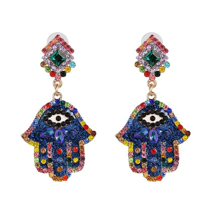 Cute Shape Evil Eye Drop Earrings