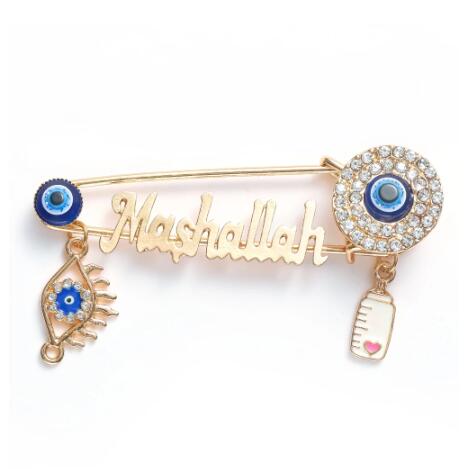 Evil Eye Arabic Muslim Religious brooch pins