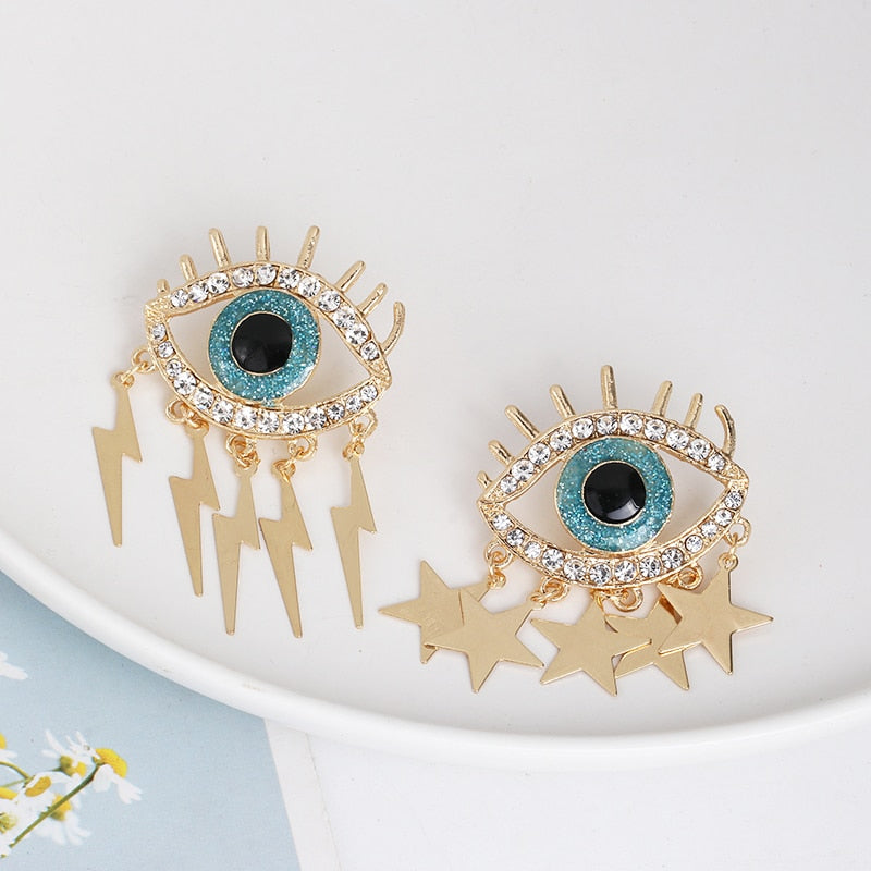 Cute Shape Evil Eye Drop Earrings