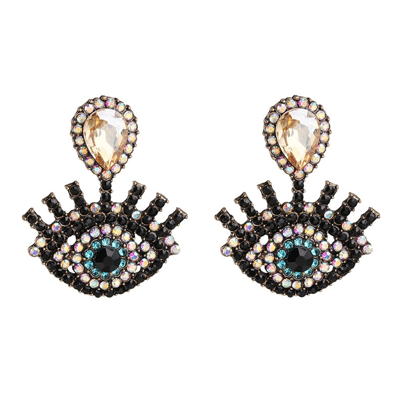 Cute Shape Evil Eye Drop Earrings