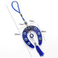 Evil Eye Blue Horseshoe Shape Keychain