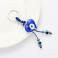 Heart Glass Evil Eye Charms Keychain