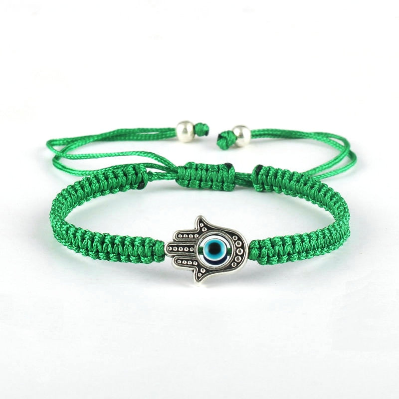 Dainty Green Evil Eye Bracelet - Etsy