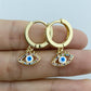 Blue Evil Eye Earrings For Women