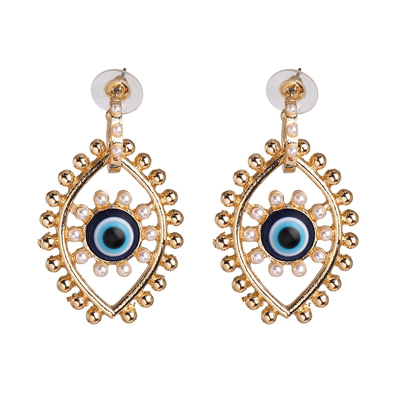 Cute Shape Evil Eye Drop Earrings