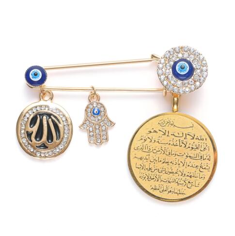 Evil Eye Arabic Muslim Religious brooch pins