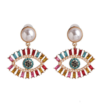 Cute Shape Evil Eye Drop Earrings