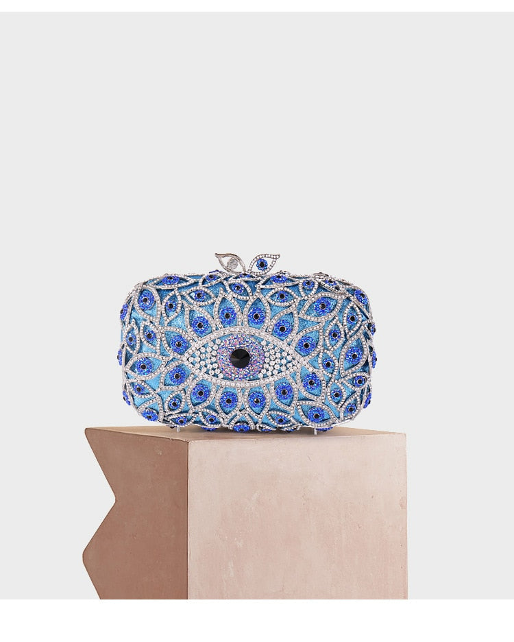 Stone Evil Eye Bridal Handbag