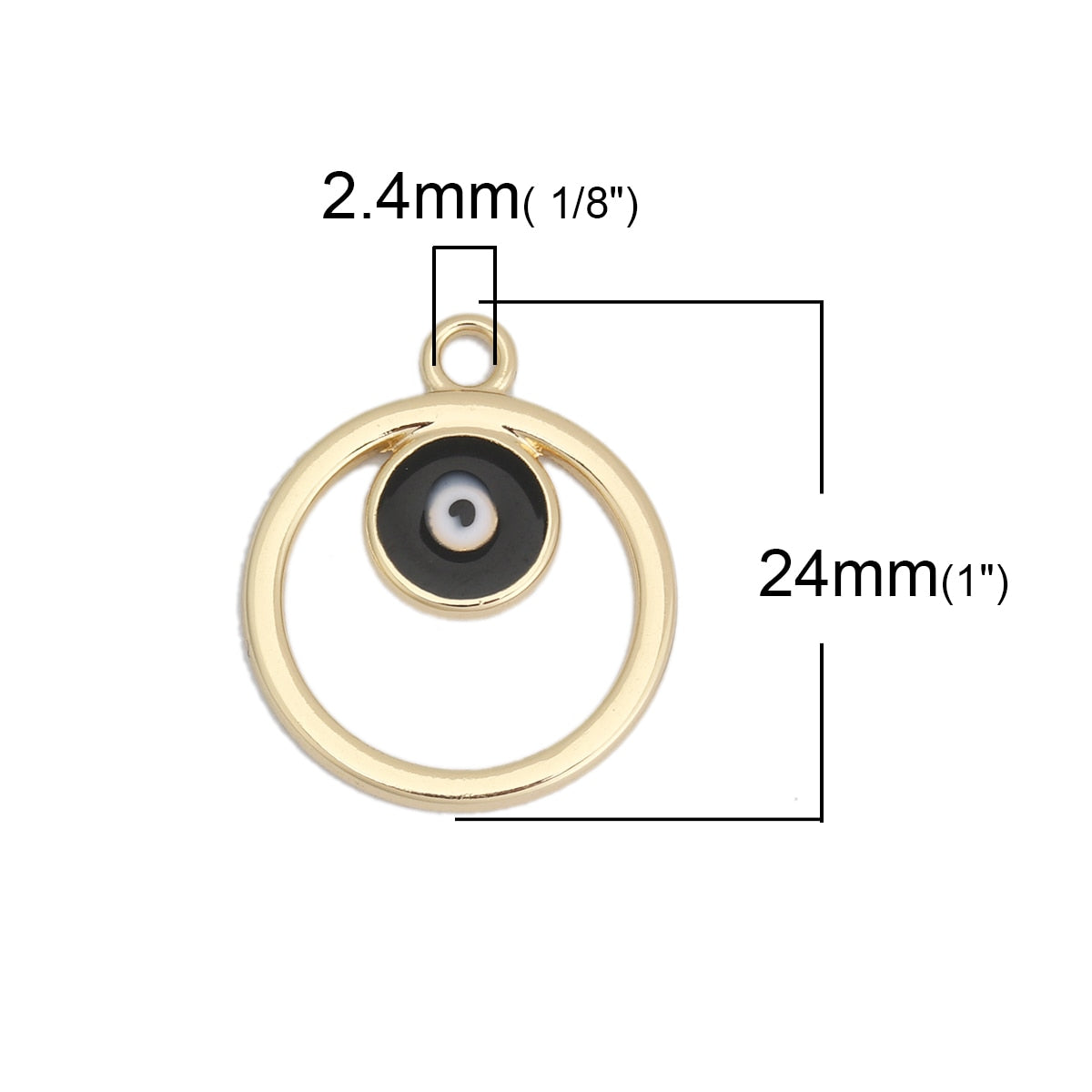 evil eye zinc alloy necklace