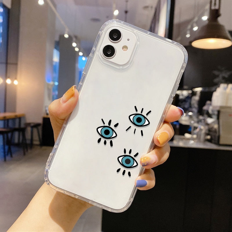 soft evil eye iphone case