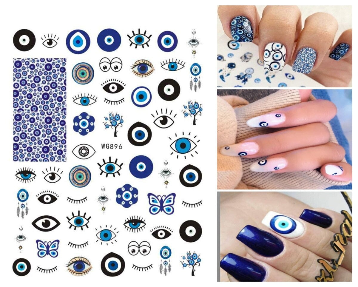 Evil Eye Nail Art Sticker