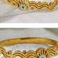 Evil Eye Gold Bangle Bracelet