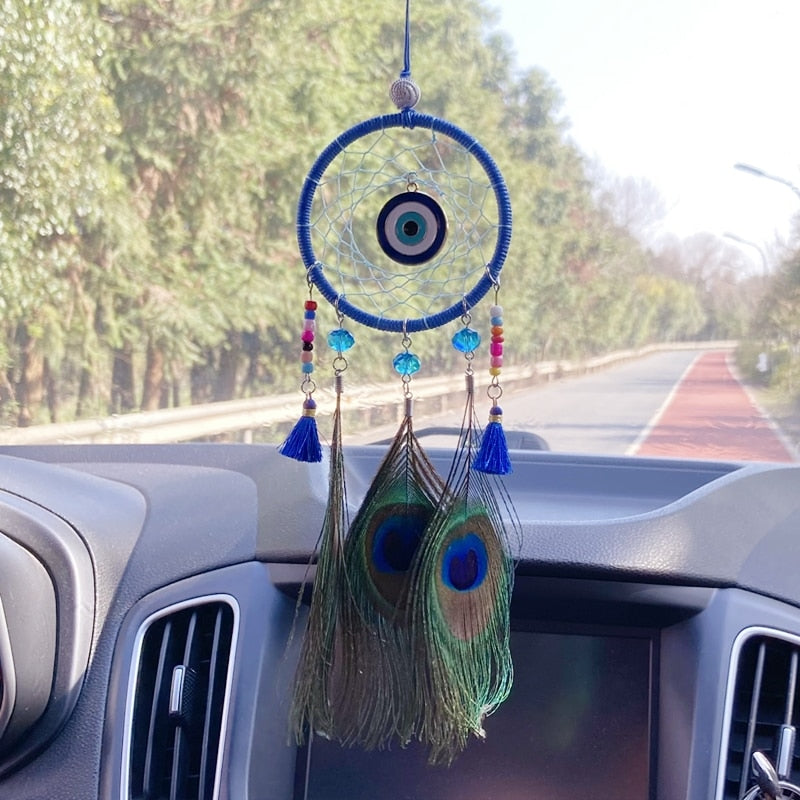 Blue Evil Eye Dream Catcher