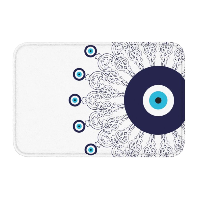 Greek Evil Eye Washable Doormat