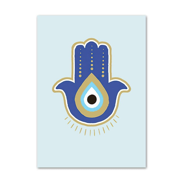 Abstract Turkish Evil Eye Wall Decor