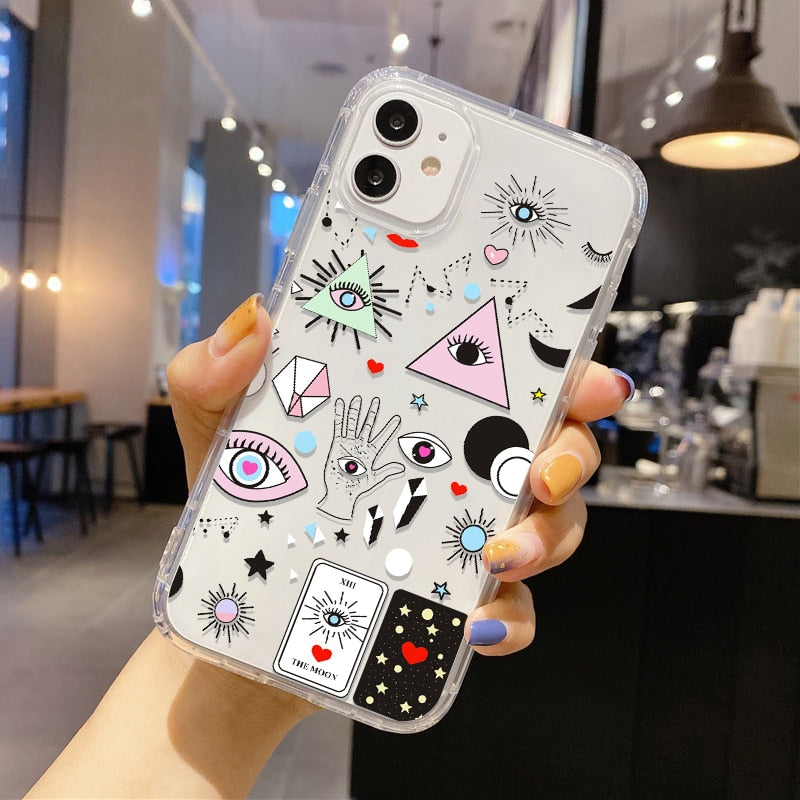 soft evil eye iphone case