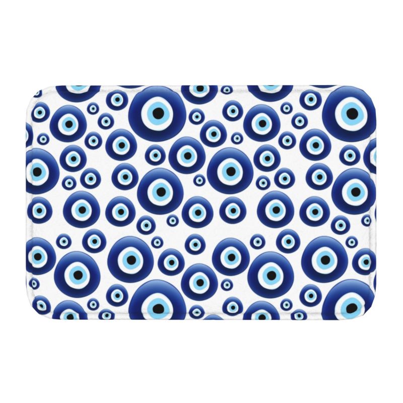 Greek Evil Eye Washable Doormat