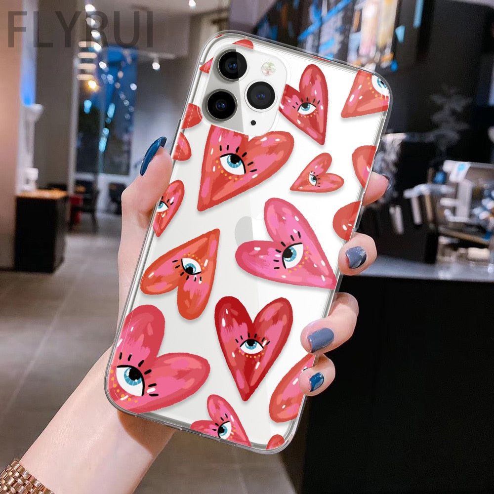 evil eye printed phone case