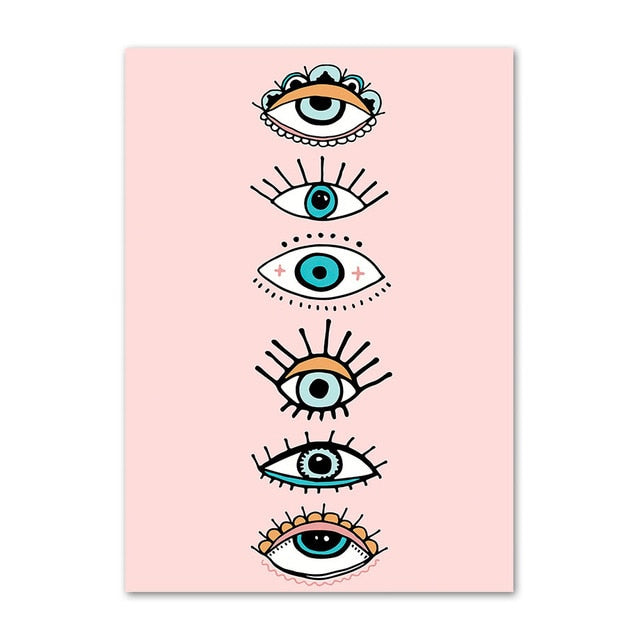 Abstract Turkish Evil Eye Wall Decor