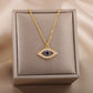 Pretty Evil Eye Pendant Choker Necklace