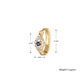 Stainless Steel Evil Eye Hoop Earrings