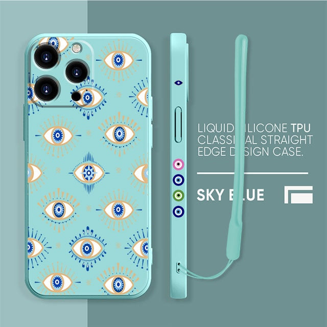 silicone evil eye case