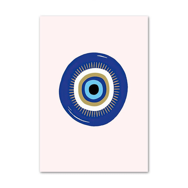 Abstract Turkish Evil Eye Wall Decor