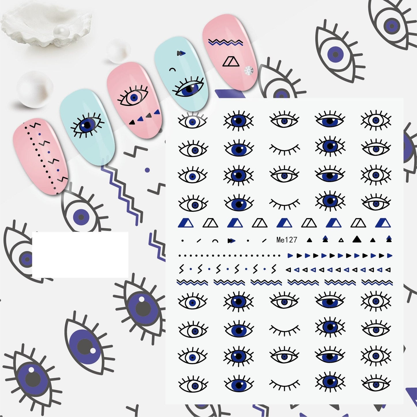 Evil Eye Nail Art Sticker