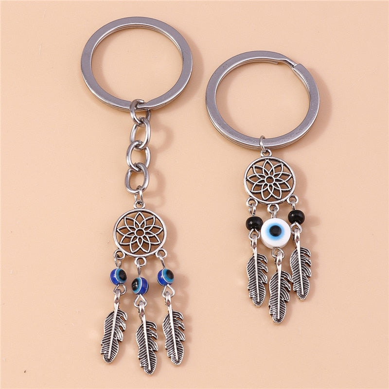 Classic Blue Evil Eye Keychain