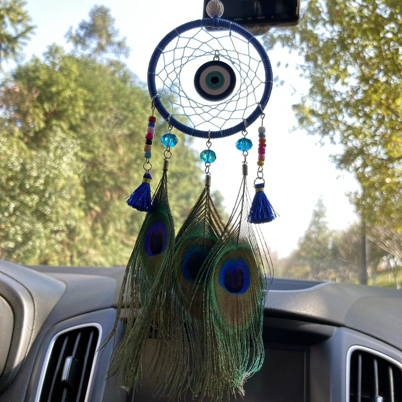 Blue Evil Eye Dream Catcher