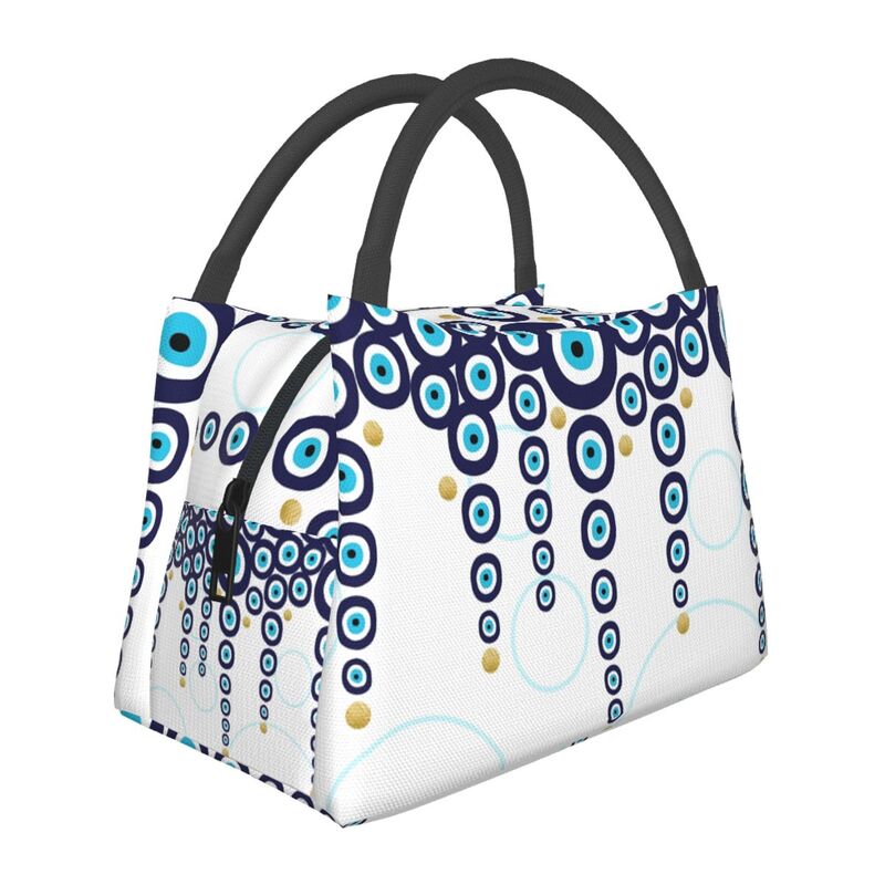 Evil Eye Zippered Jeans Portable Purse