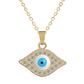 Evil Eye 14k Gold Plated Necklace