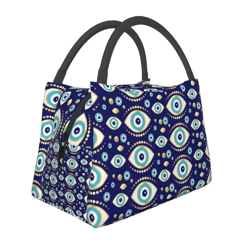 Evil Eye Zippered Jeans Portable Purse