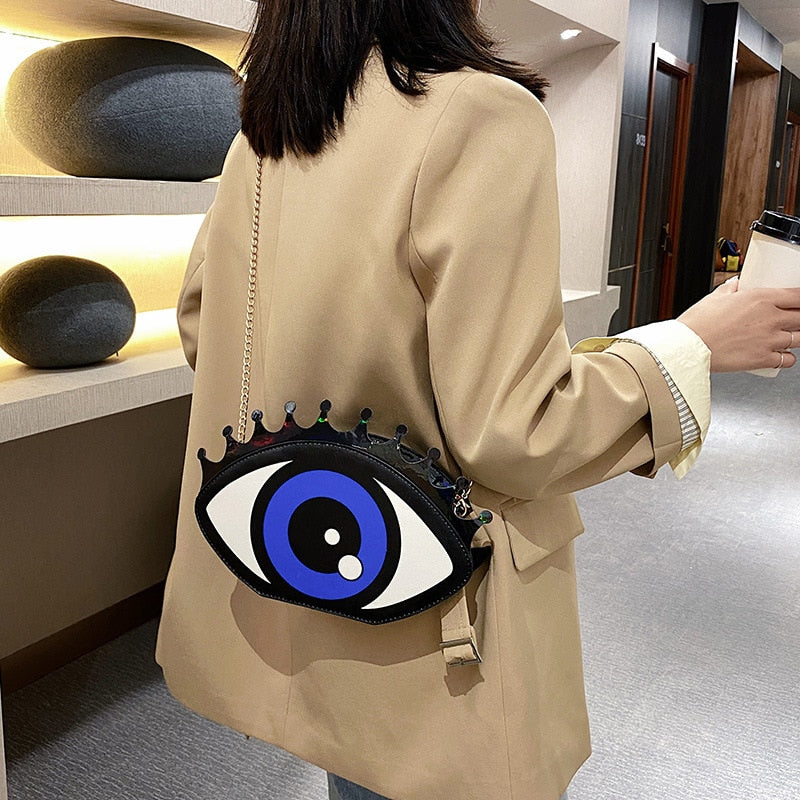 Eye Shaped Shoulder Bag for Women
