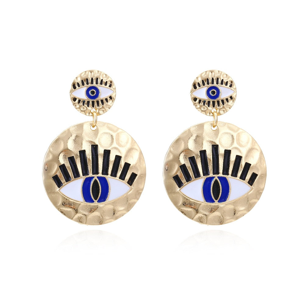 Cute Shape Evil Eye Drop Earrings